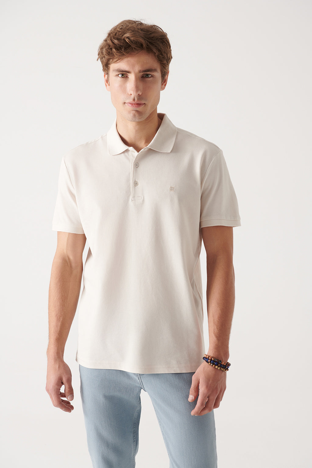 avva t-shirt beige homme