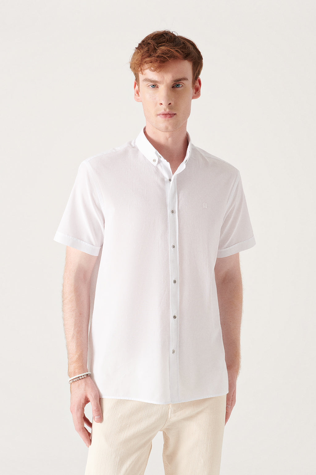 avva chemise blanc homme