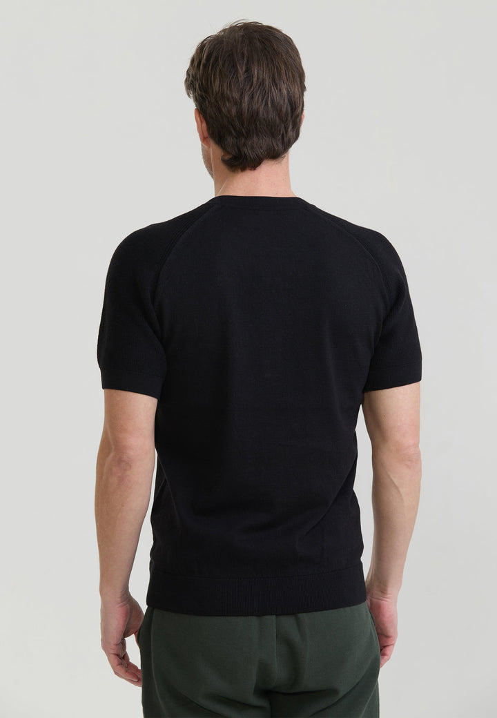 Felix Hardy T-shirt polo à boutons pour homme - Noir