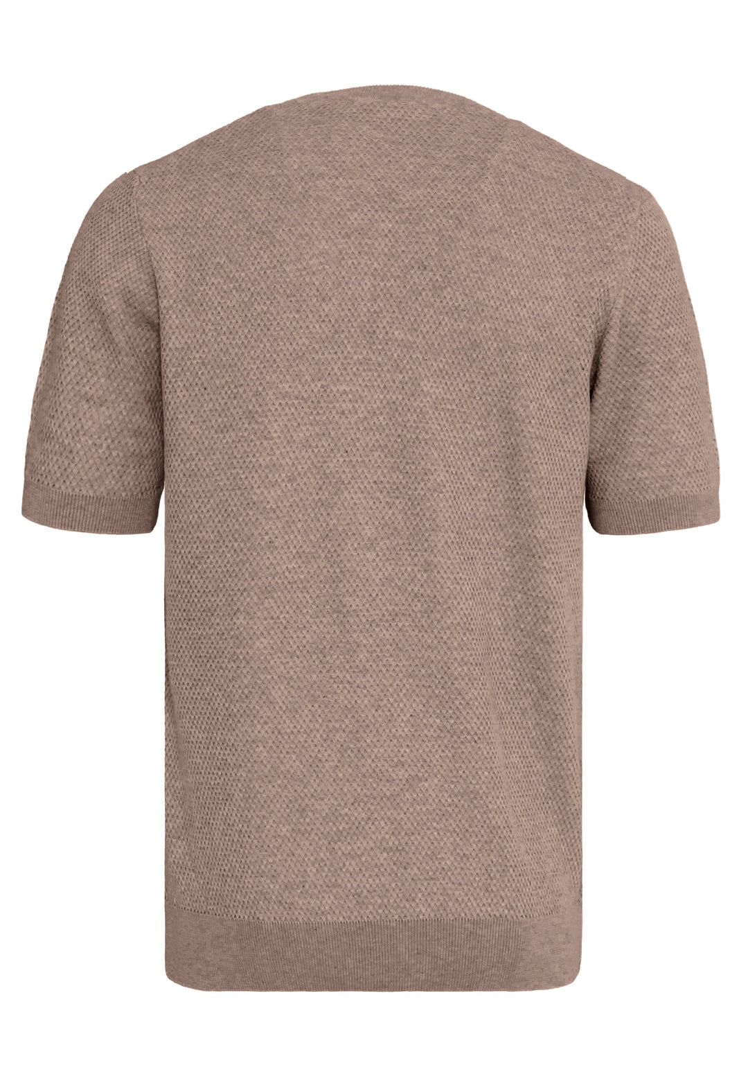 Felix Hardy T-shirt en tricot à col rond pour homme - Marron