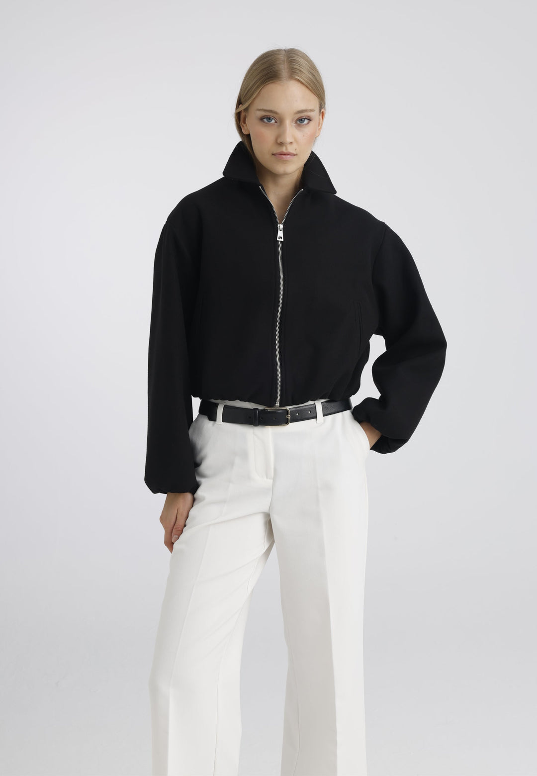 Felix Hardy Veste bomber zippée femme - Noir