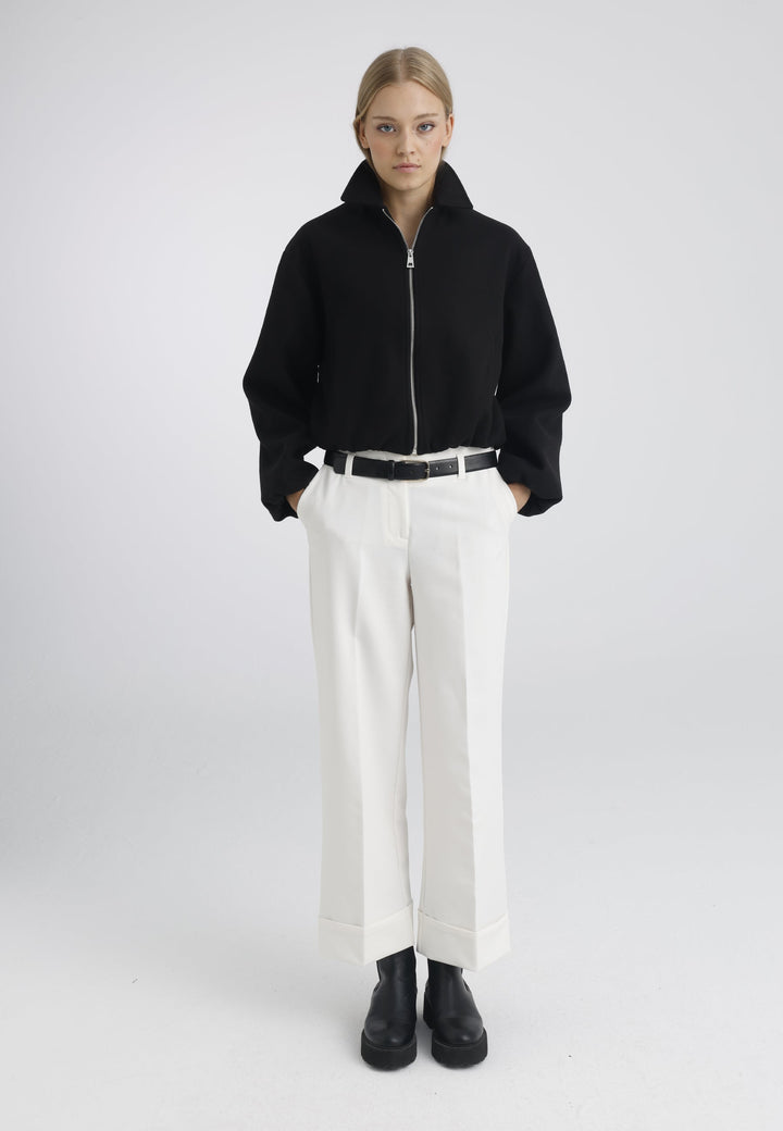 Felix Hardy Veste bomber zippée femme - Noir