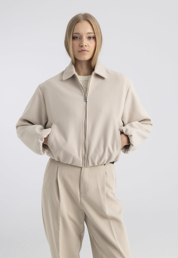 Felix Hardy Veste bomber zippée femme - Pierre