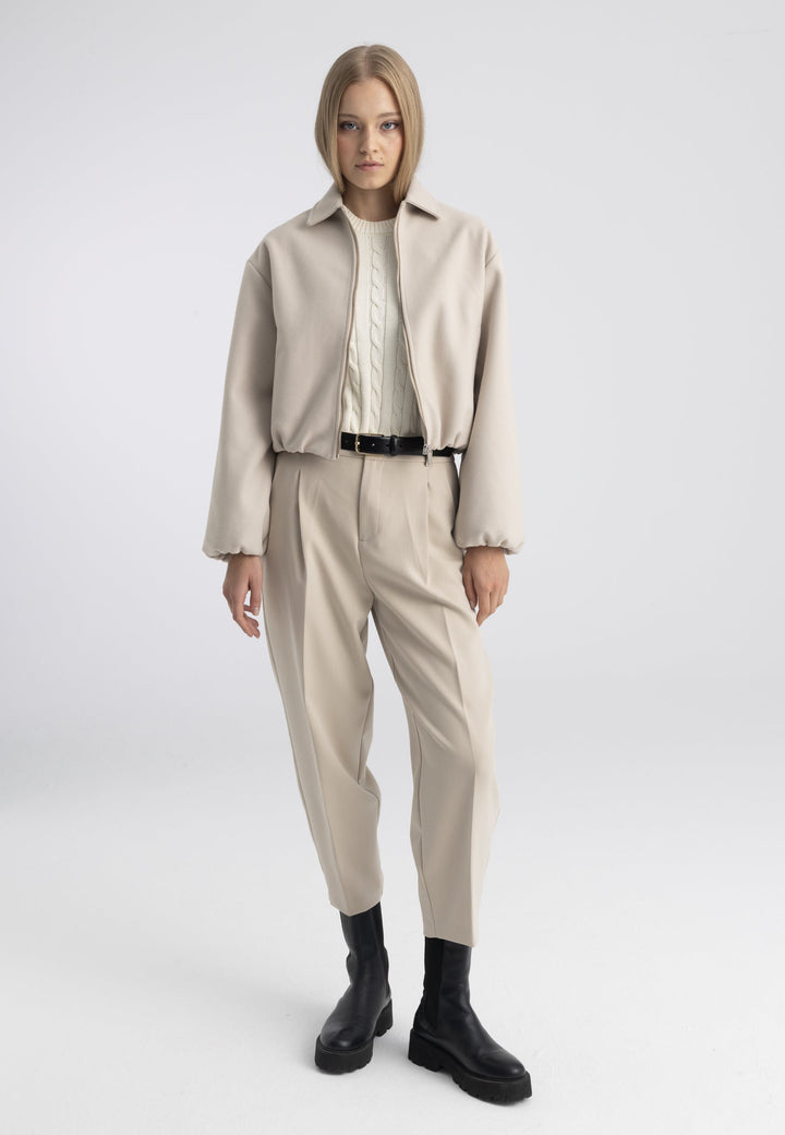 Felix Hardy Veste bomber zippée femme - Pierre