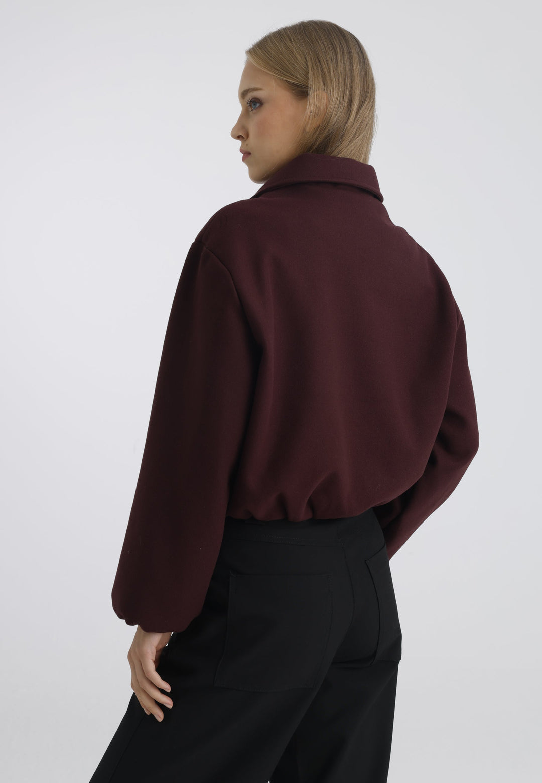 Felix Hardy Veste bomber zippée femme - Bordeaux