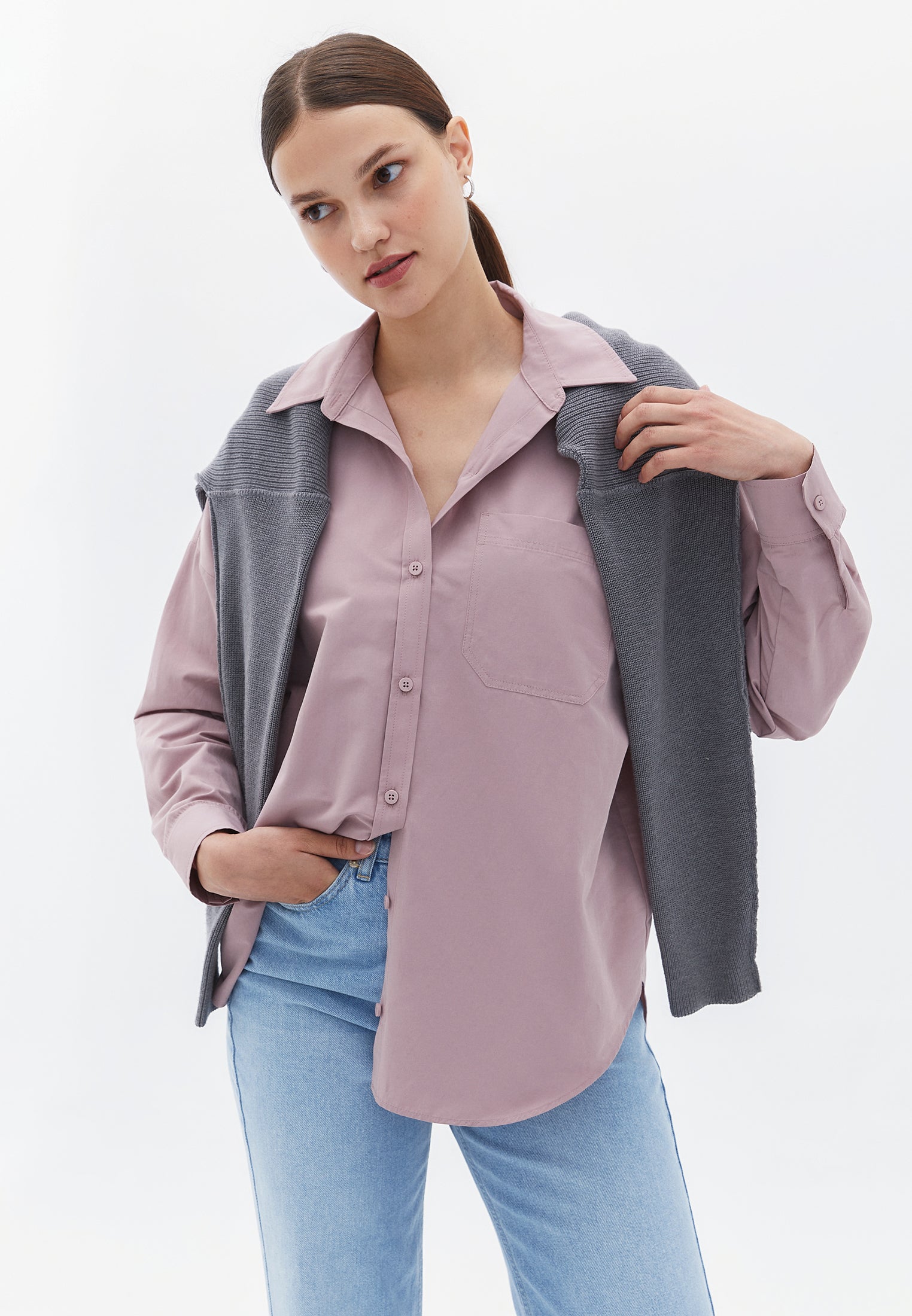 oxxo chemise femme - rose