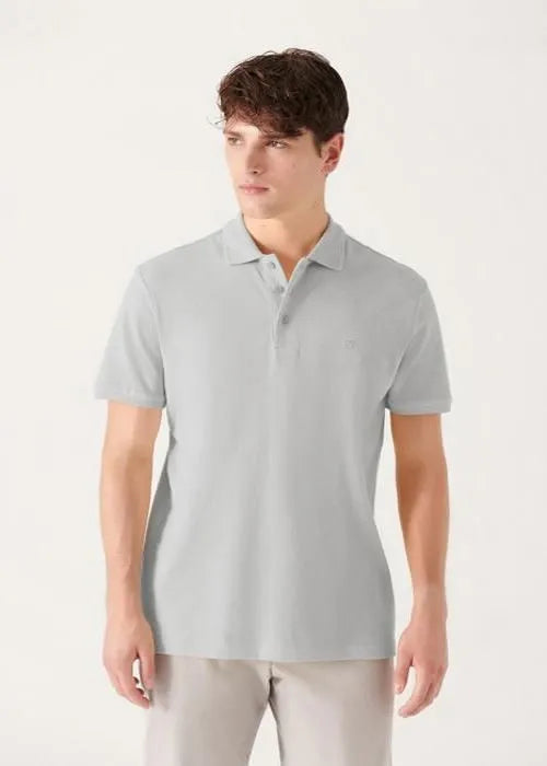 avva t-shirt gris clair homme