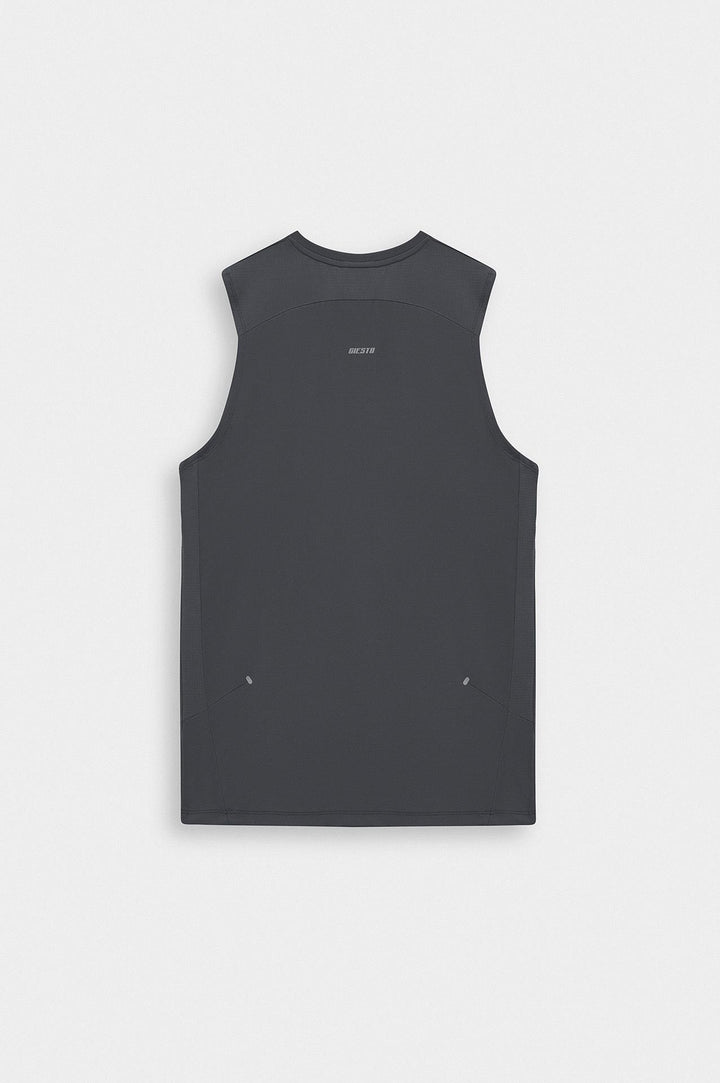Giesto Active Wear Slim Fit Débardeur d'entraînement technique Anthracite - Anthracite