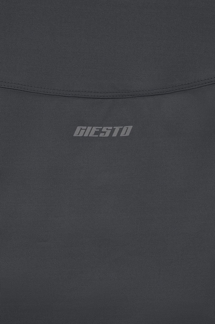 Giesto Active Wear Slim Fit T-shirt d'entraînement technique Anthracite - Anthracite