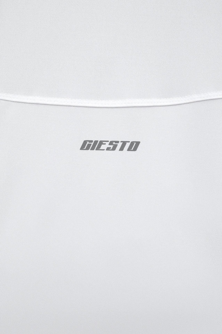 Giesto T-shirt d'Entraînement Technique Slim Fit Active Wear Blanc - Blanc