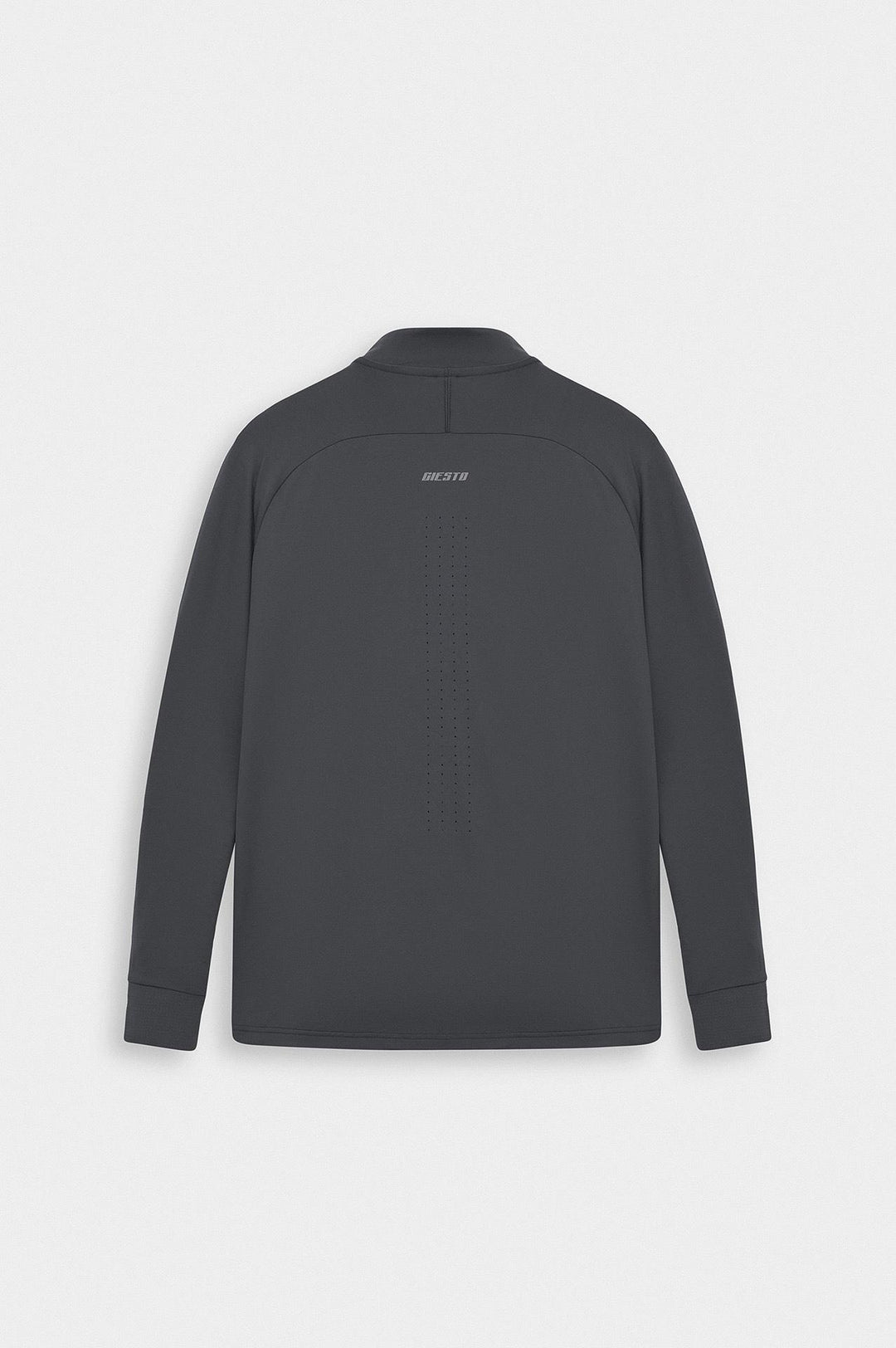 Giesto Haut Technique à Demi Fermeture Éclair Slim Fit Active Wear Anthracite - Anthracite
