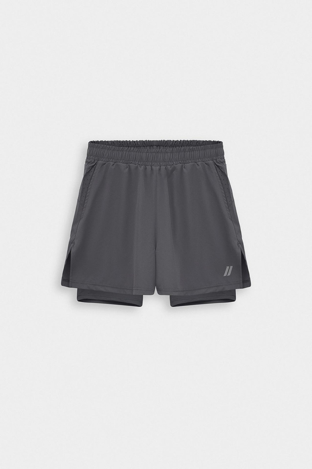 Giesto Short d'Entraînement Technique avec Leggings Active Wear Anthracite - Anthracite