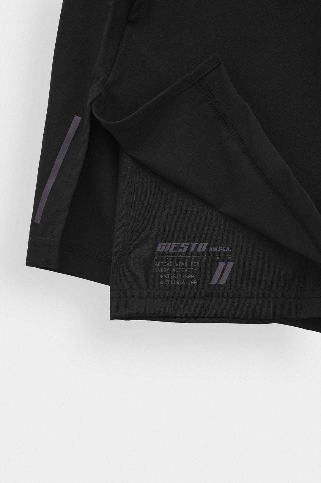 Giesto Short d'Entraînement Technique avec Leggings Active Wear Noir - Noir