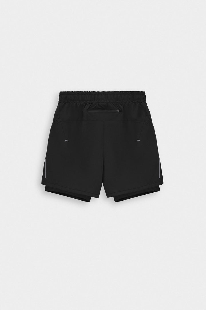 Giesto Short d'Entraînement Technique avec Leggings Active Wear Noir - Noir