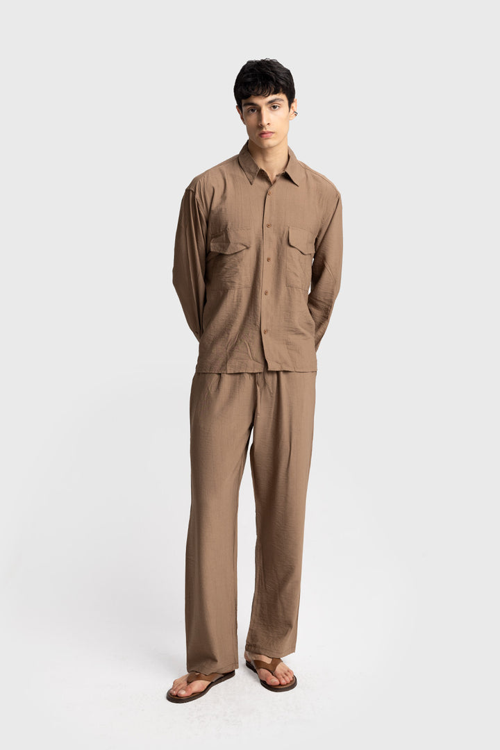 Giesto Chemise fluide Airy - Tabac