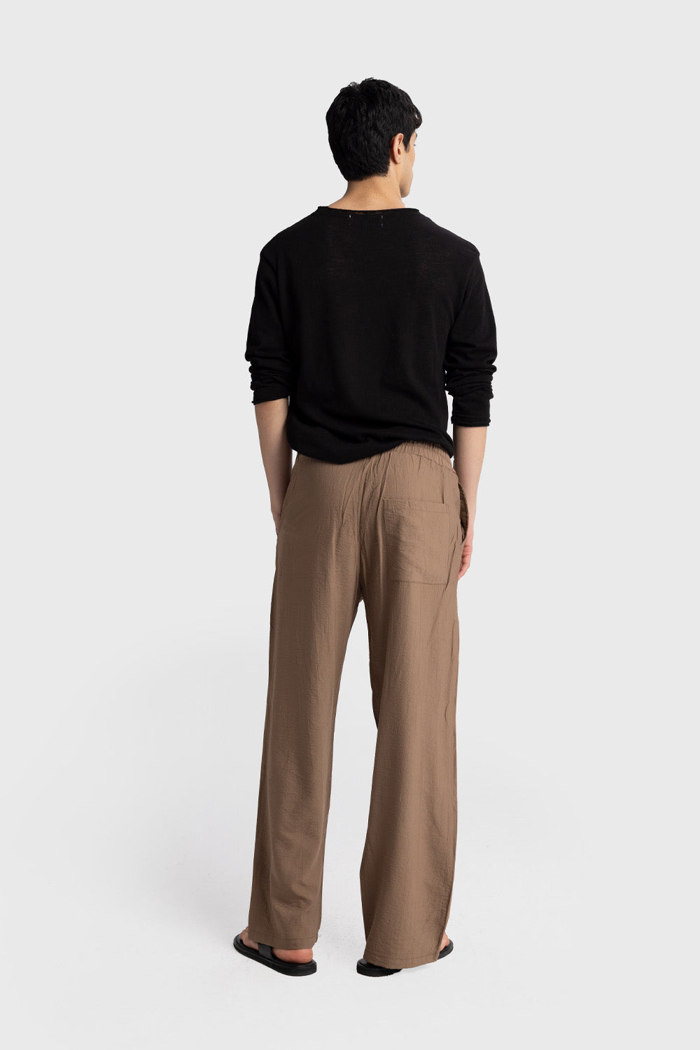 Giesto Pantalon Airy fluide - Noir