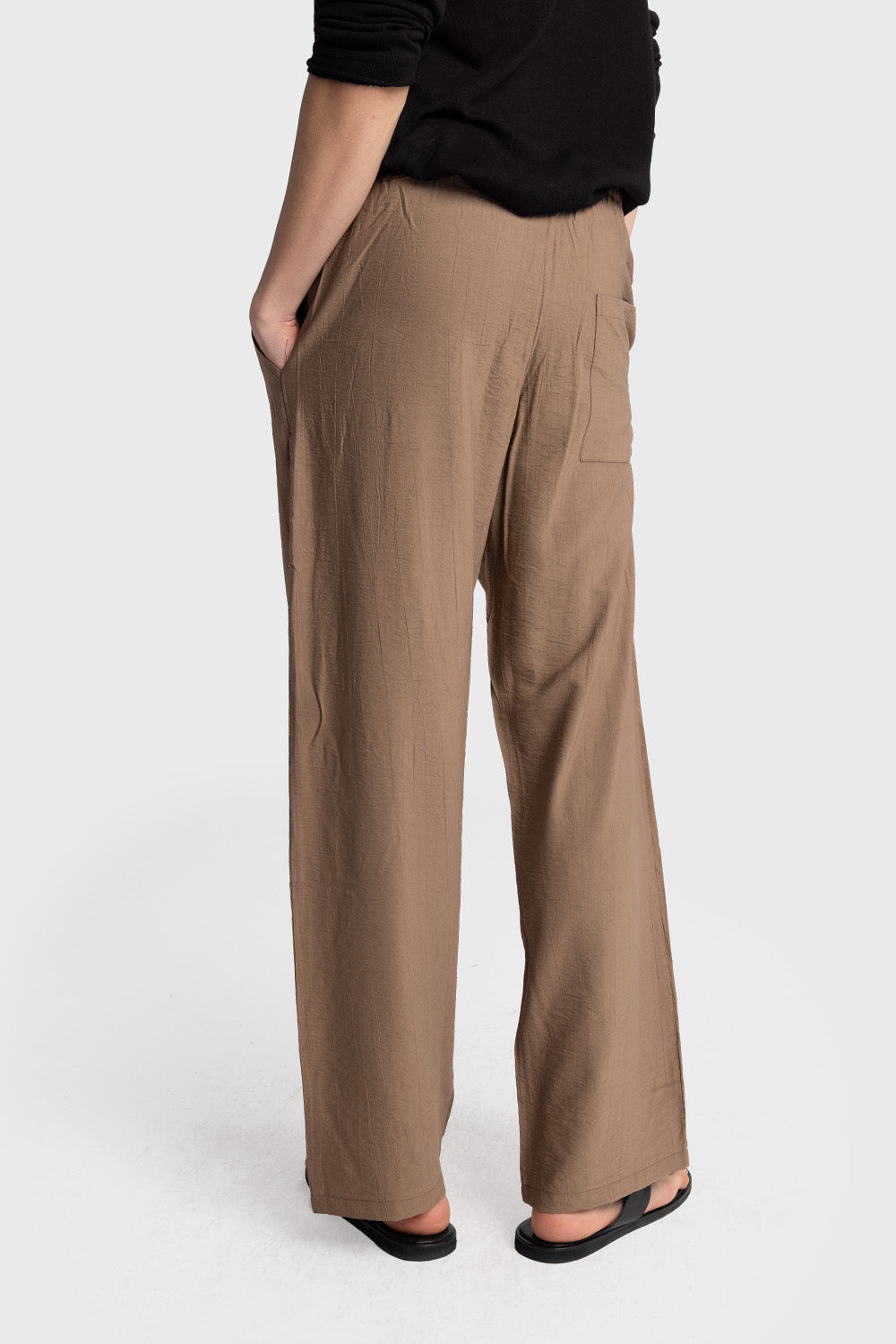 Giesto Pantalon Airy fluide - Noir