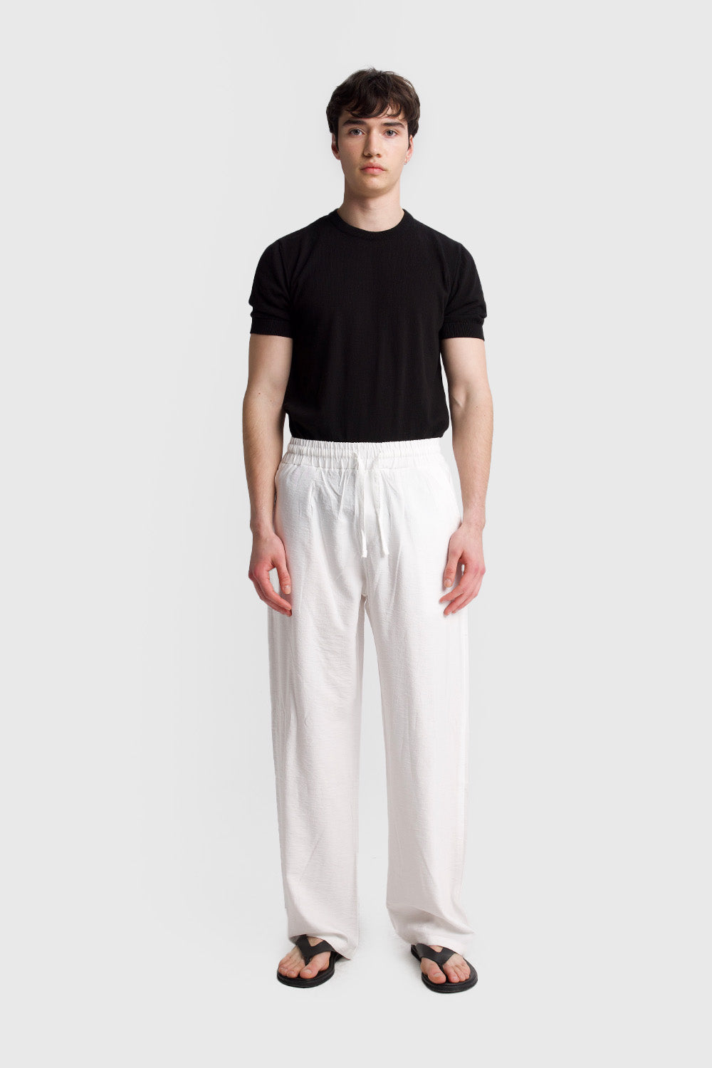 Giesto Pantalon Airy fluide - Noir