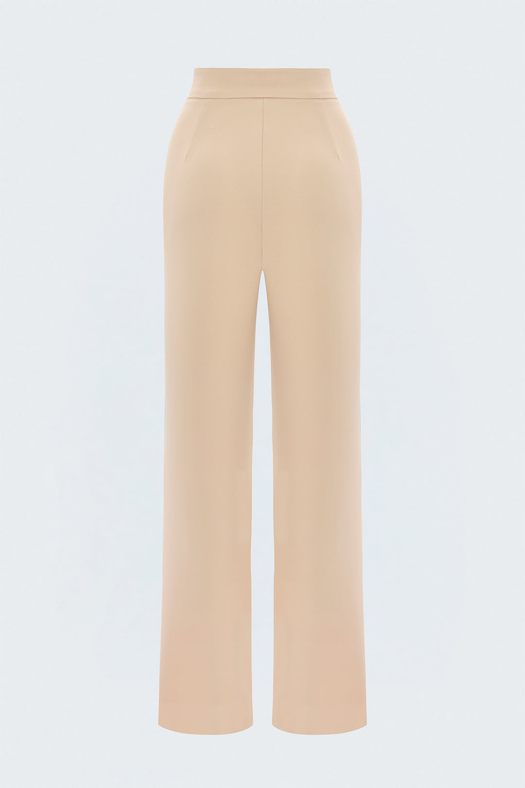 Sateen Pantalon avec détails accessoires - Pierre