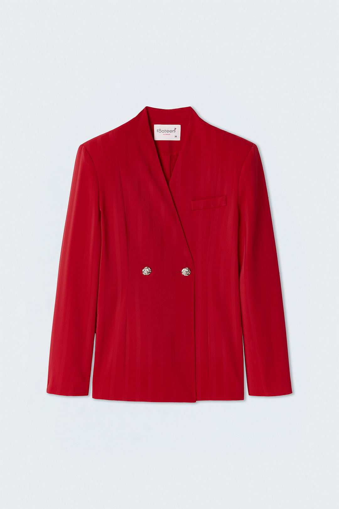Sateen Veste Anna - Rouge