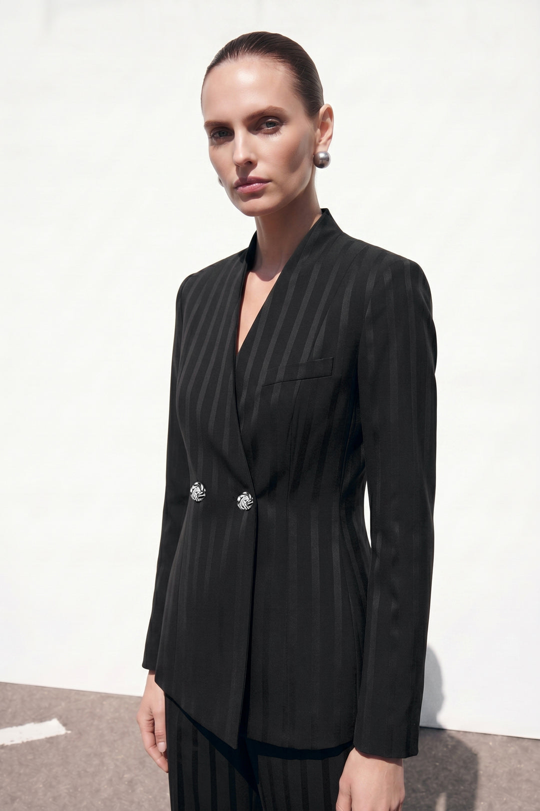 Sateen Veste Anna - Noir