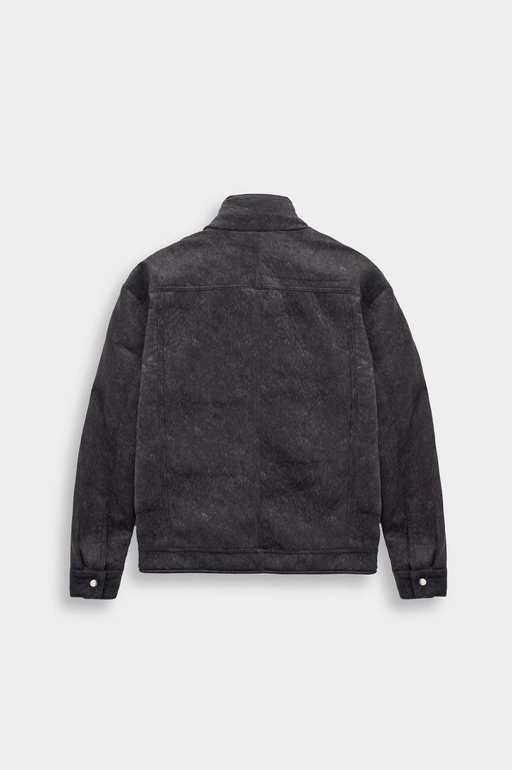 Giesto Veste en suède anthracite à fermeture asymétrique - Anthracite