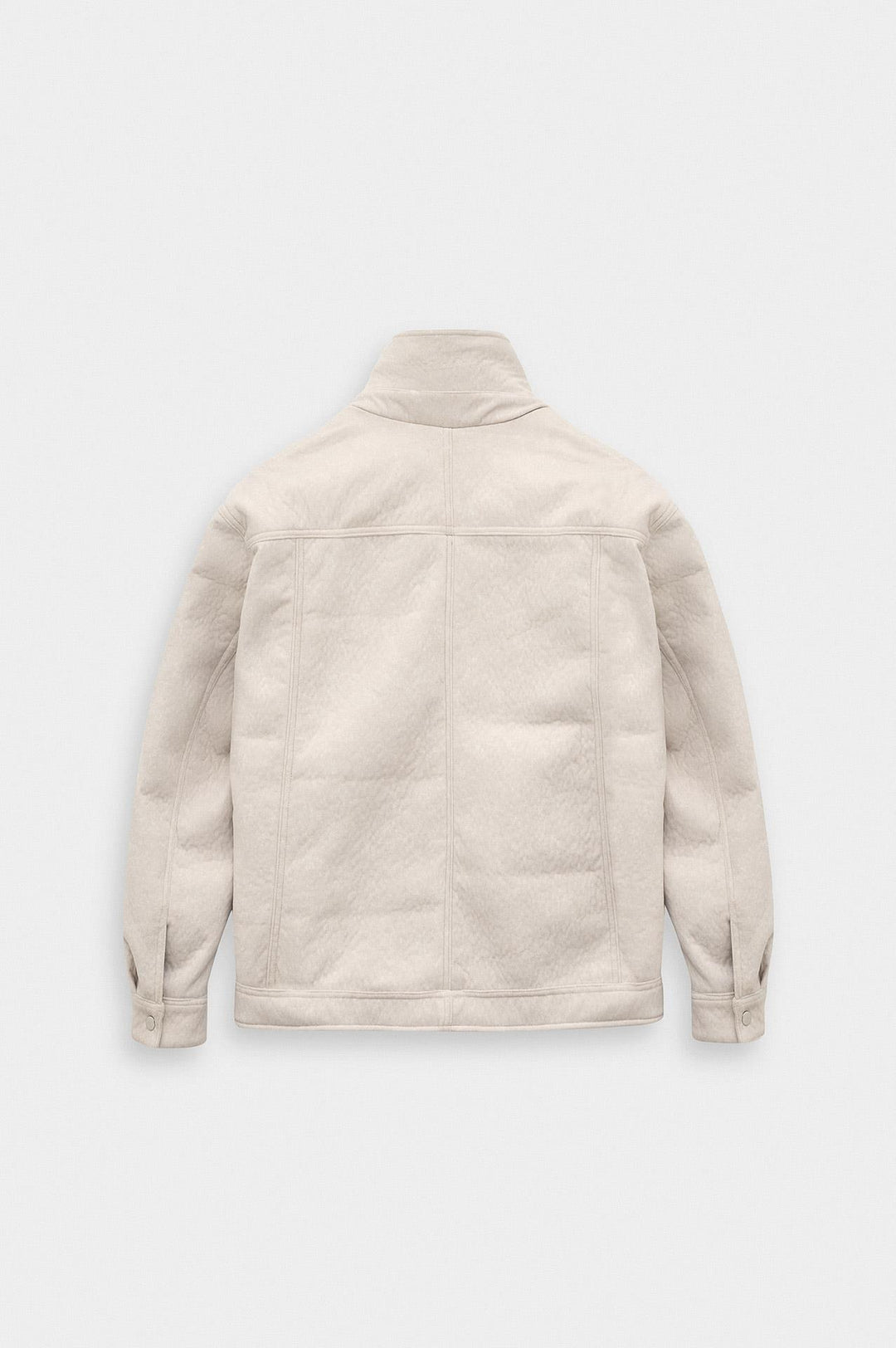 Giesto Veste en suède beige à fermeture asymétrique - Beige