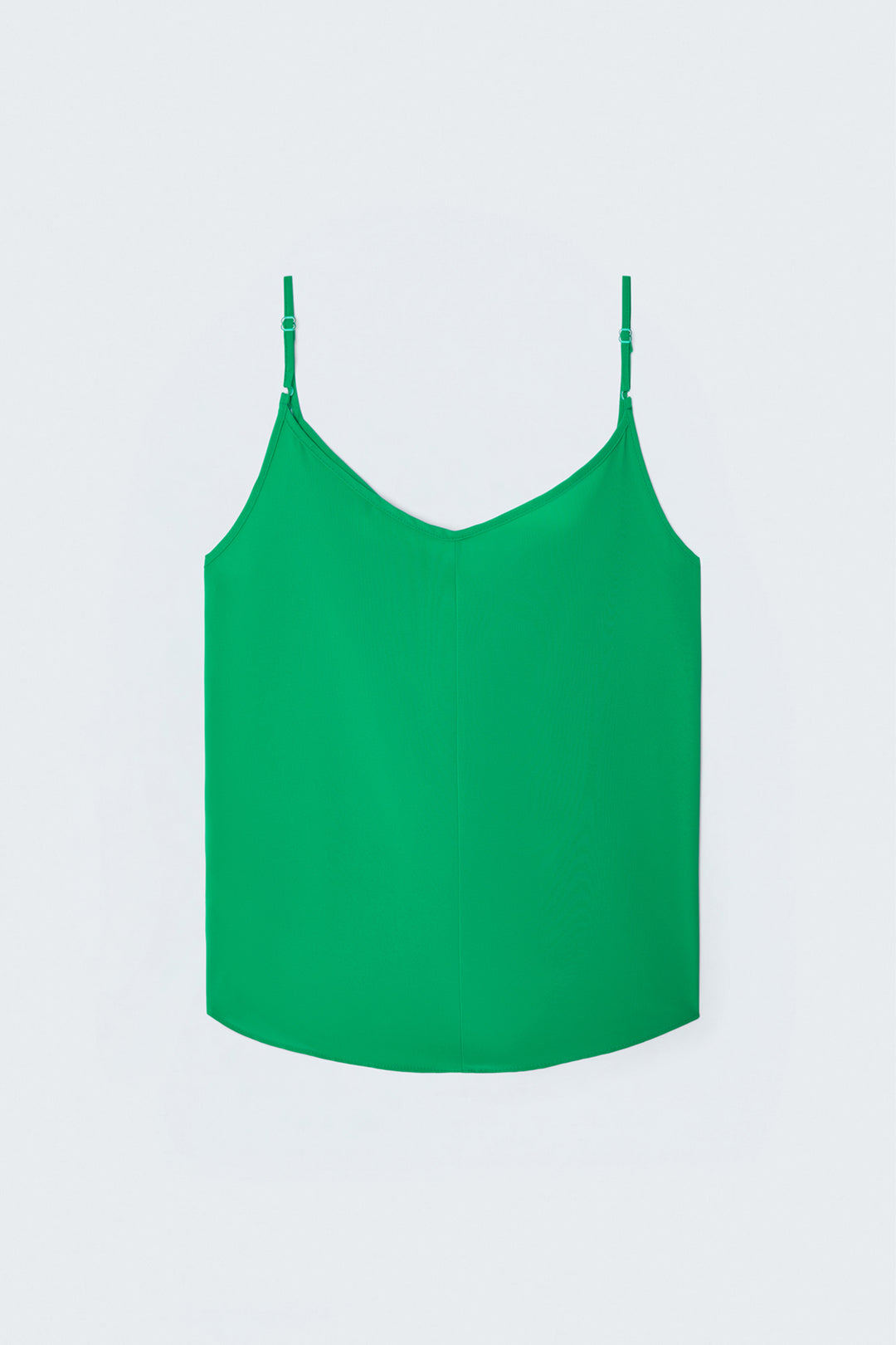 Sateen Blouse Débardeur Col Dégagé - Vert
