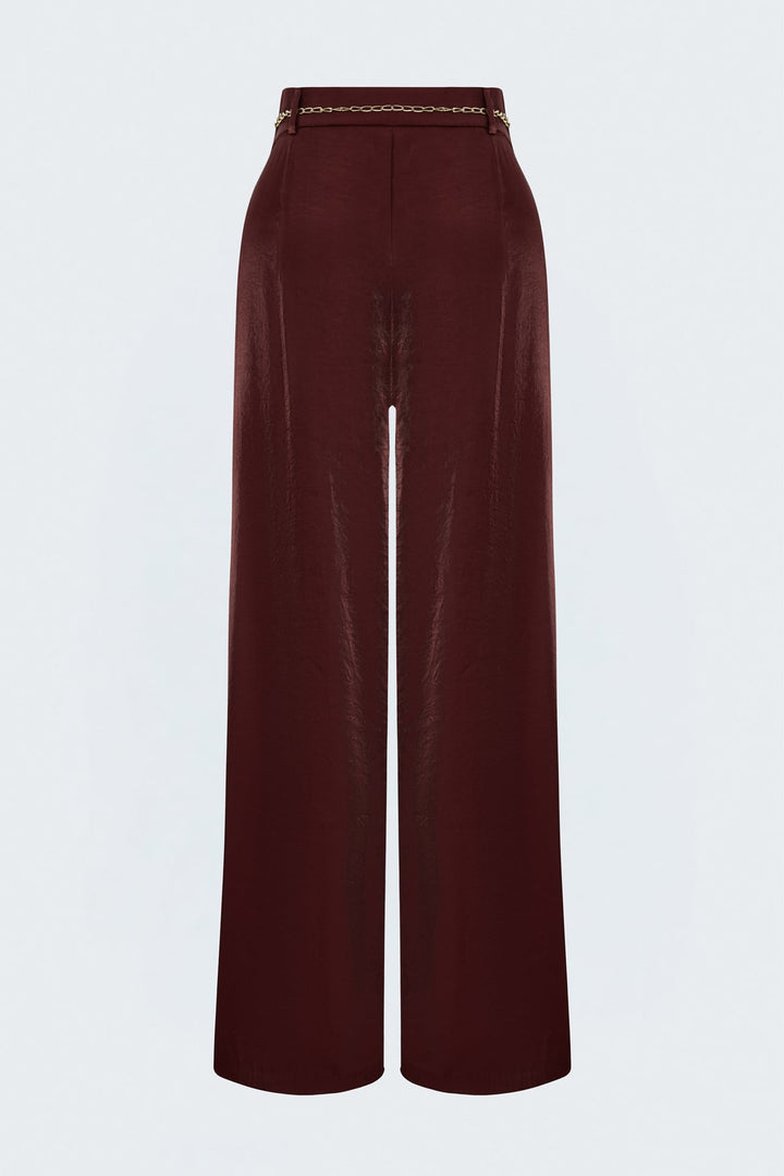 Sateen Aura Pantalon - Bordeaux