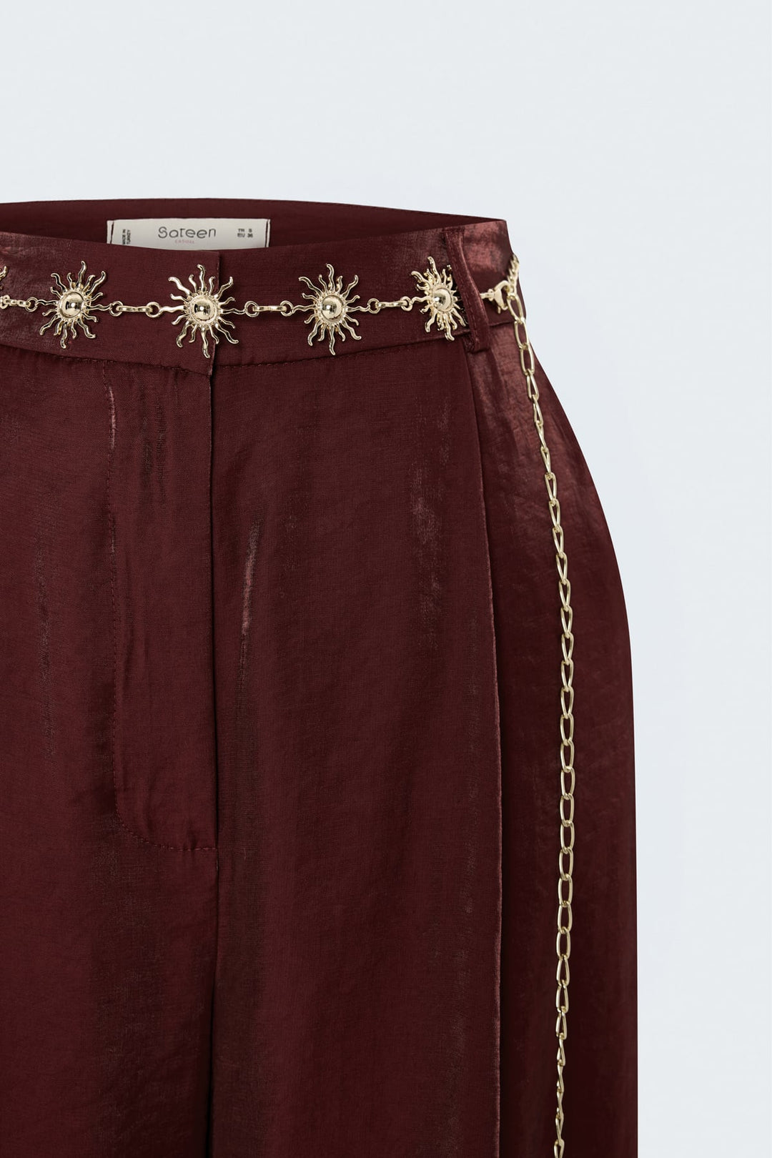 Sateen Aura Pantalon - Bordeaux