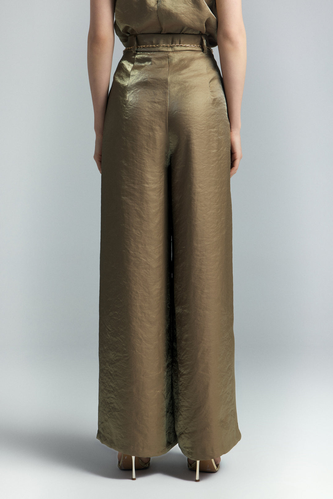 Sateen Pantalon Aura - Kaki