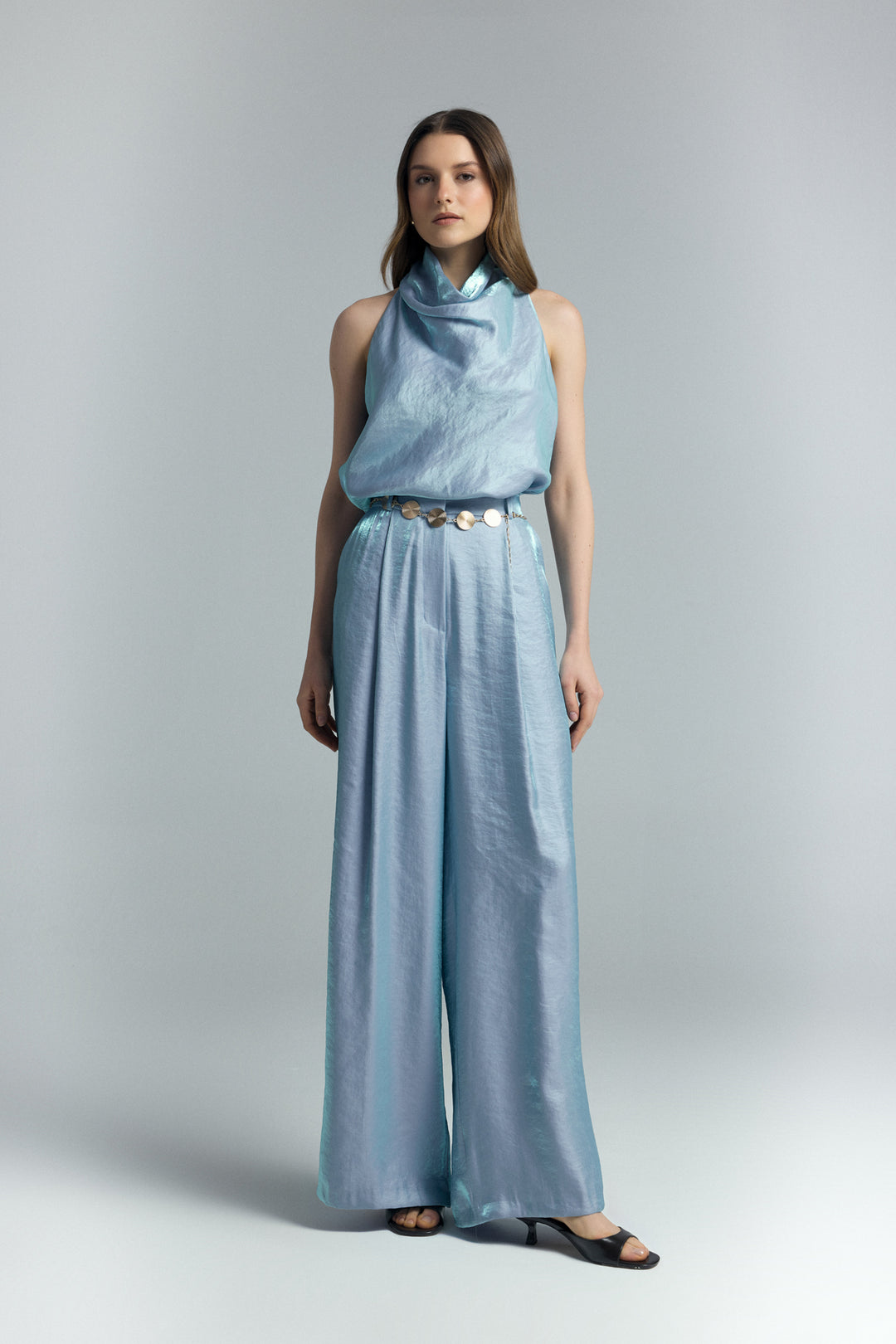 Sateen Pantalon Aura - Bleu