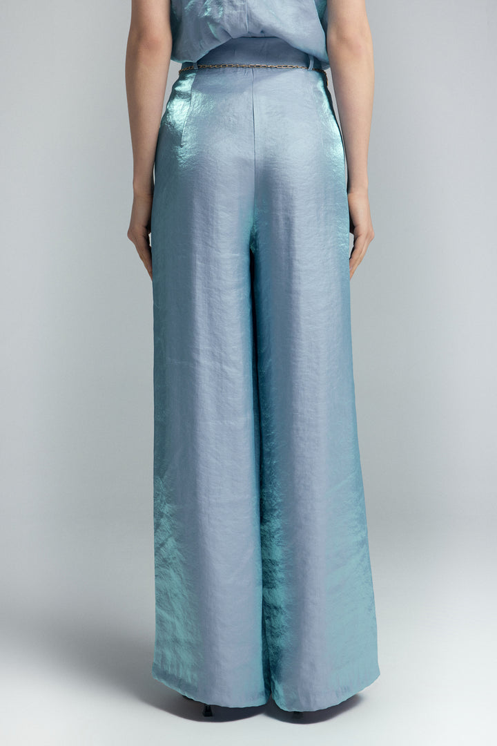 Sateen Pantalon Aura - Bleu