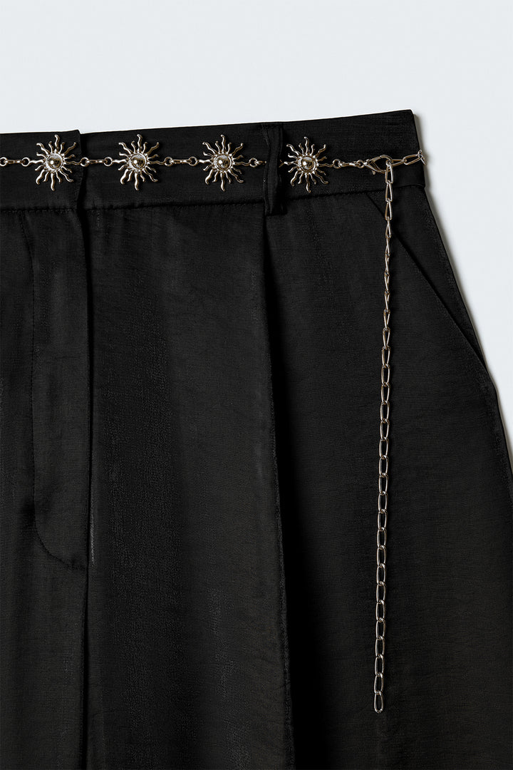 Sateen Pantalon Aura - Noir