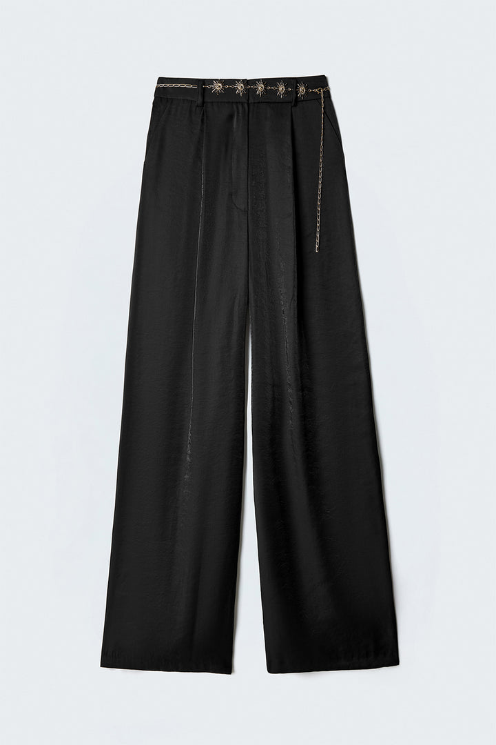 Sateen Pantalon Aura - Noir