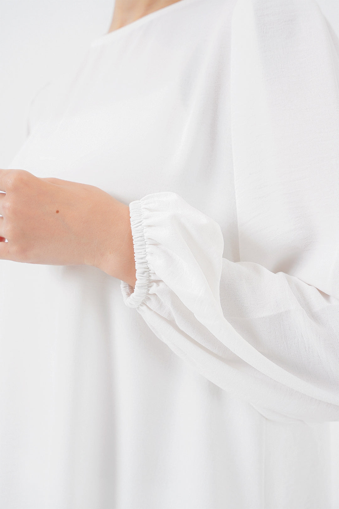 Bigdart Ensemble Haut Bas Tunique Pantalon Ayrobin 6712 - Blanc