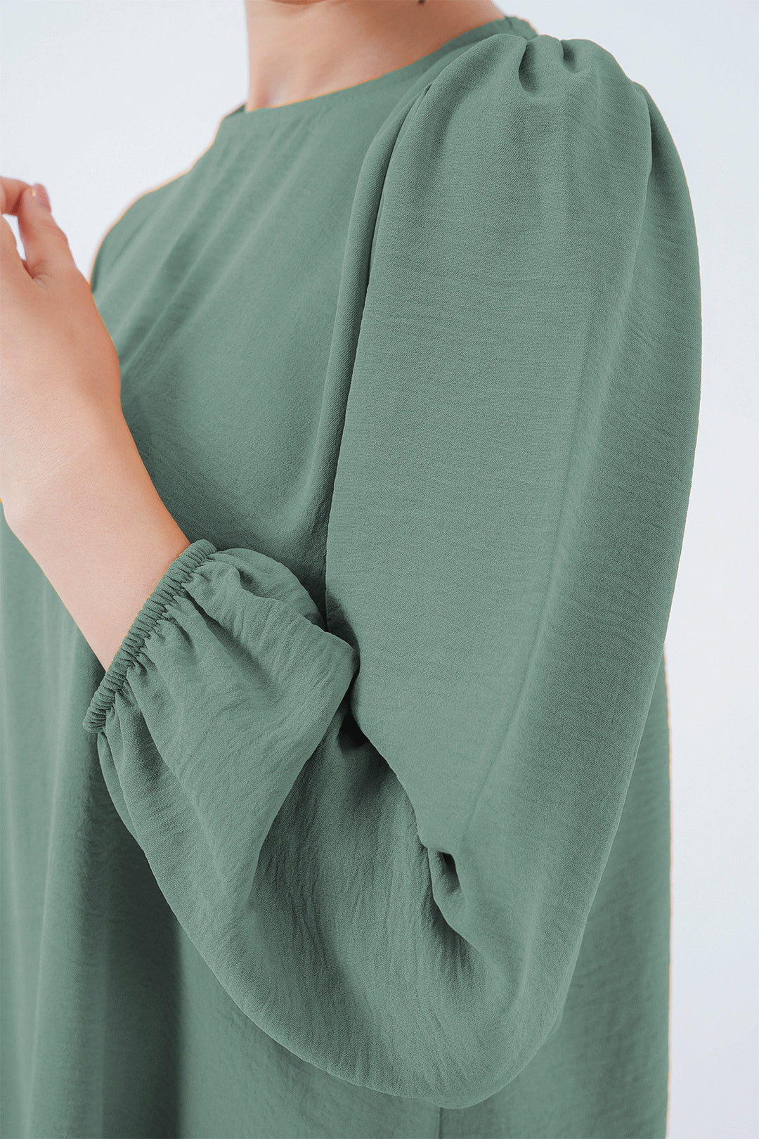 Bigdart Ensemble Haut Bas Tunique Pantalon Ayrobin 6712 - Vert d'eau