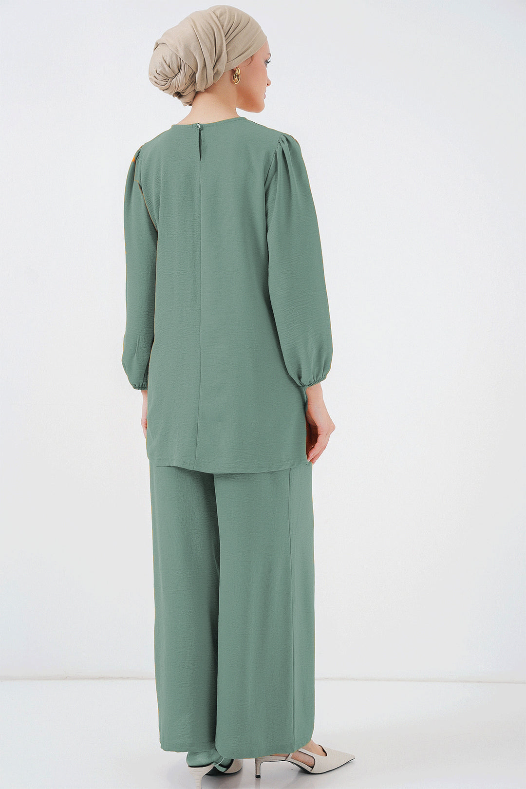 Bigdart Ensemble Haut Bas Tunique Pantalon Ayrobin 6712 - Vert d'eau