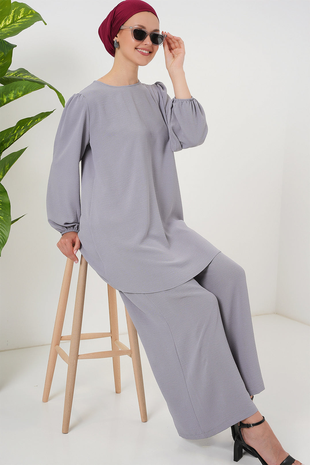 Bigdart Ensemble tunique pantalon Ayrobin 6712 - Gris
