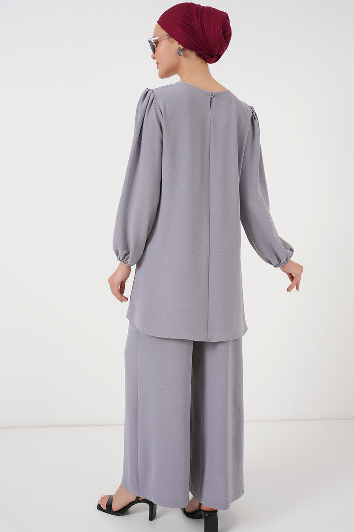 Bigdart Ensemble Haut Bas Tunique Pantalon Ayrobin 6712 - Gris