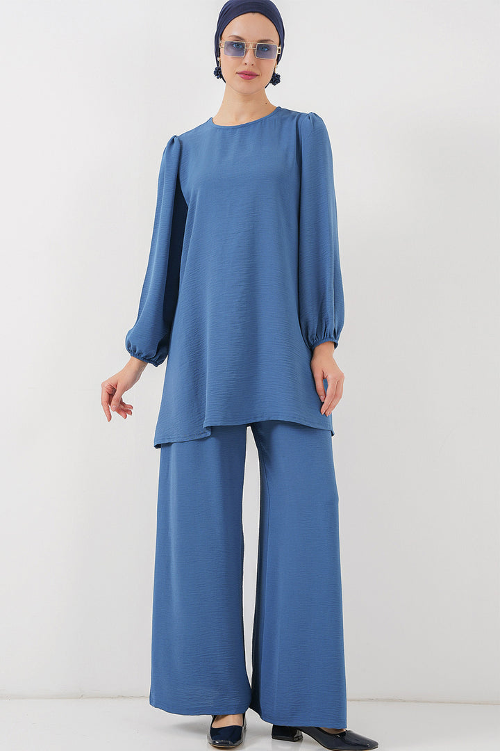 Bigdart Ensemble Haut Bas Tunique Pantalon Ayrobin 6712 - Indigo