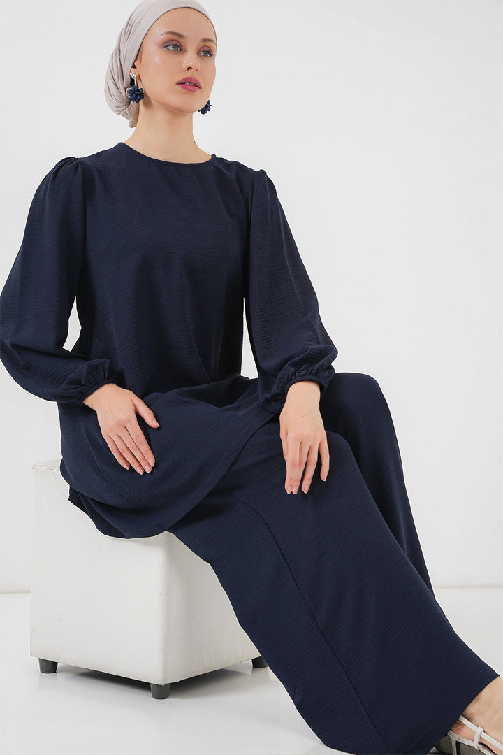 Bigdart Ensemble Haut Bas Tunique Pantalon Ayrobin 6712 - Bleu marine