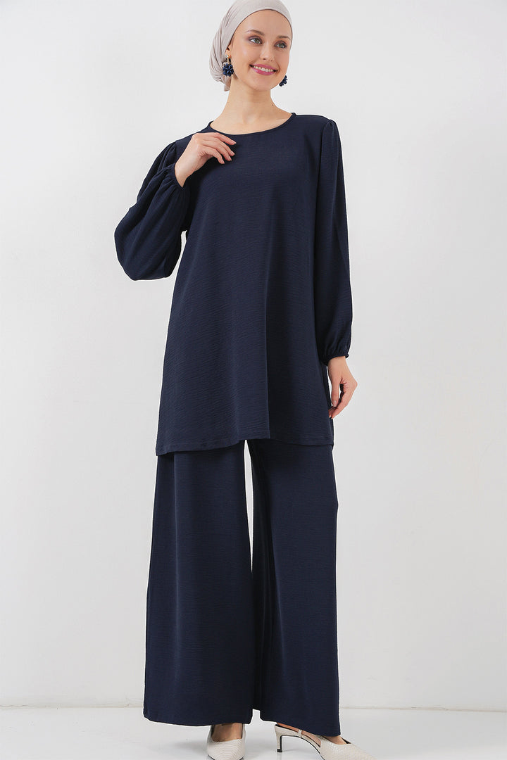 Bigdart Ensemble Haut Bas Tunique Pantalon Ayrobin 6712 - Bleu marine