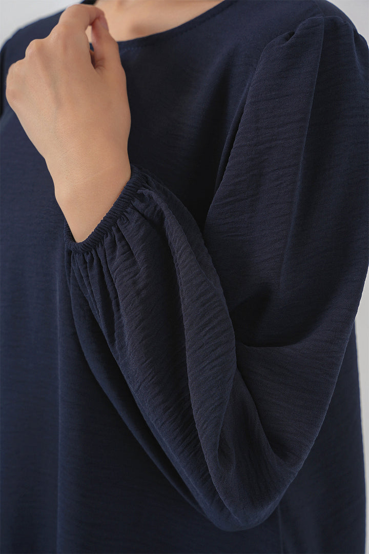 Bigdart Ensemble Haut Bas Tunique Pantalon Ayrobin 6712 - Bleu marine