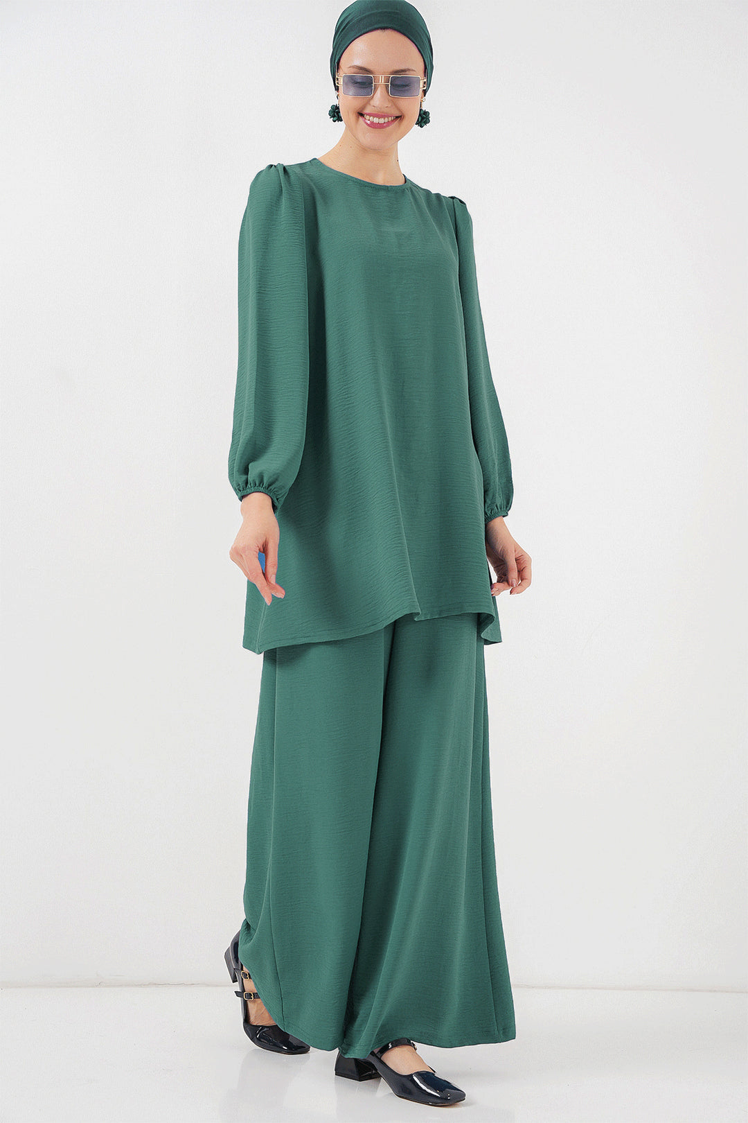 Bigdart Ensemble Haut Bas Tunique Pantalon Ayrobin 6712 - Menthe