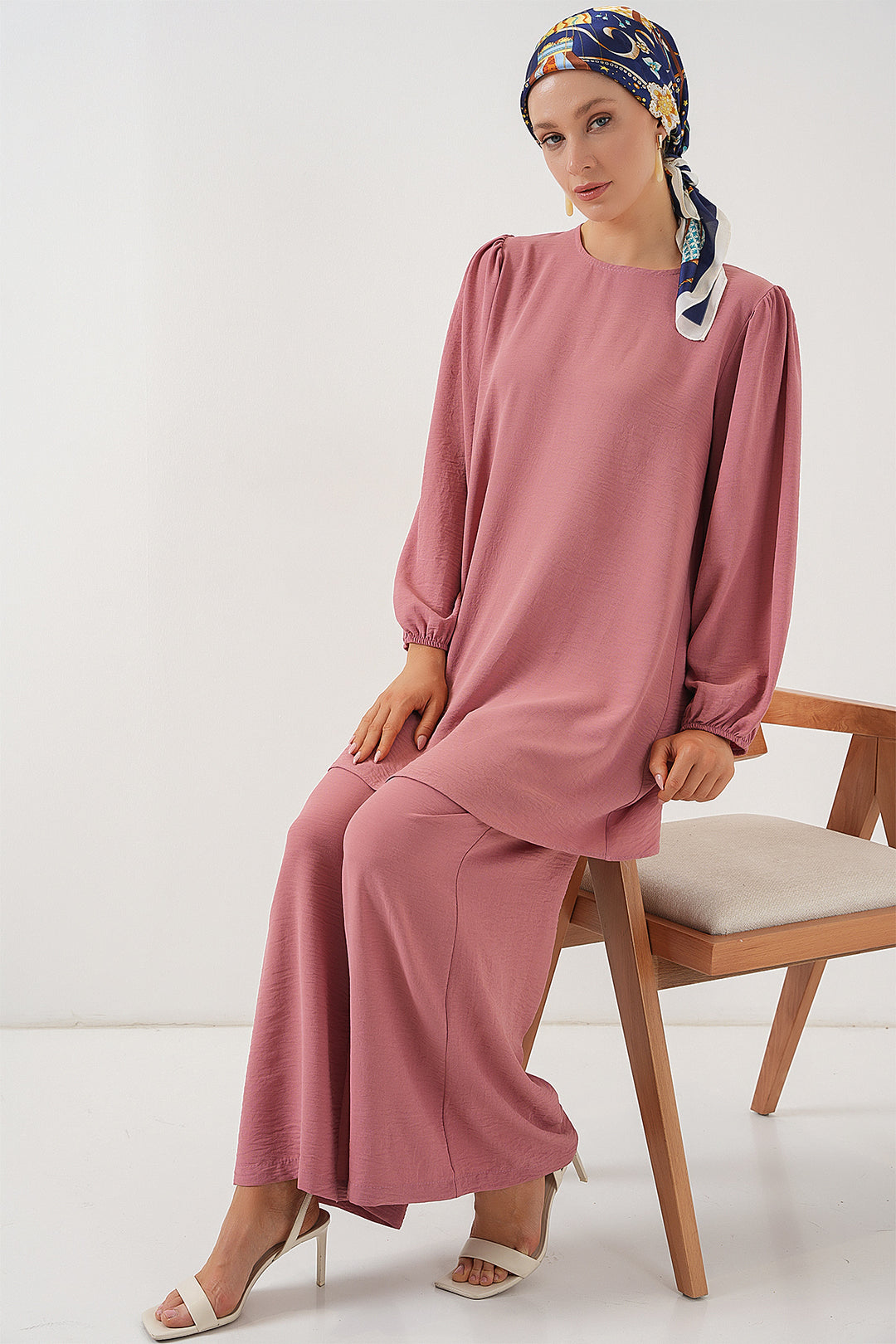 Bigdart Ensemble Haut Bas Tunique Pantalon Ayrobin 6712 - Rose