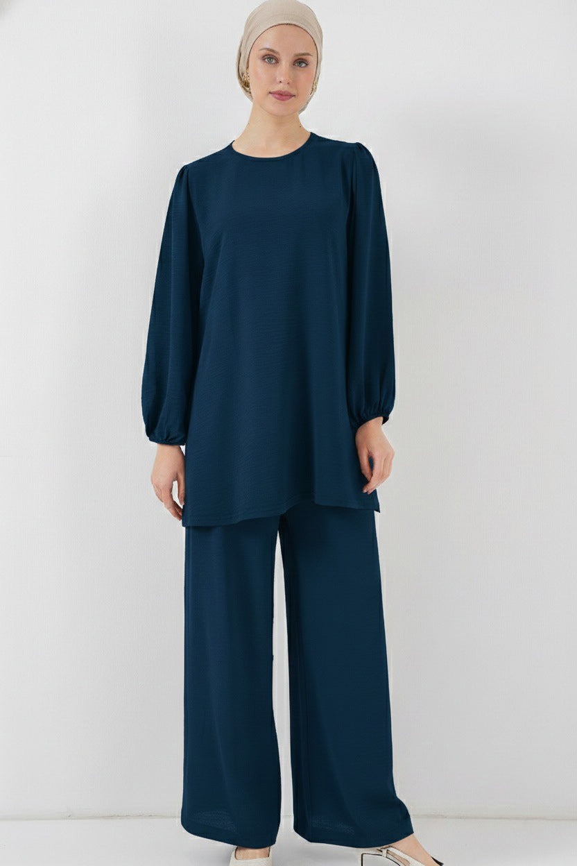 Bigdart Ensemble Haut Bas Tunique Pantalon Ayrobin 6712 - Pétrole