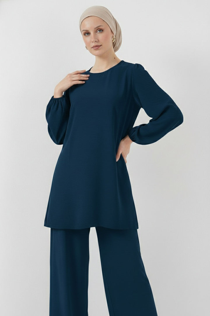 Bigdart Ensemble Haut Bas Tunique Pantalon Ayrobin 6712 - Pétrole