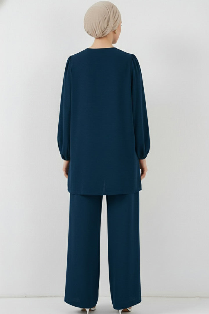 Bigdart Ensemble Haut Bas Tunique Pantalon Ayrobin 6712 - Pétrole