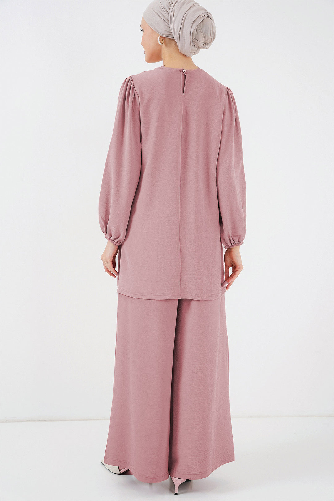 Bigdart Ensemble Haut Bas Tunique Pantalon Ayrobin 6712 - Poudré